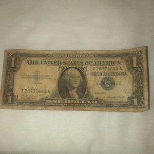1957 Blue Certificate A series dollar bill